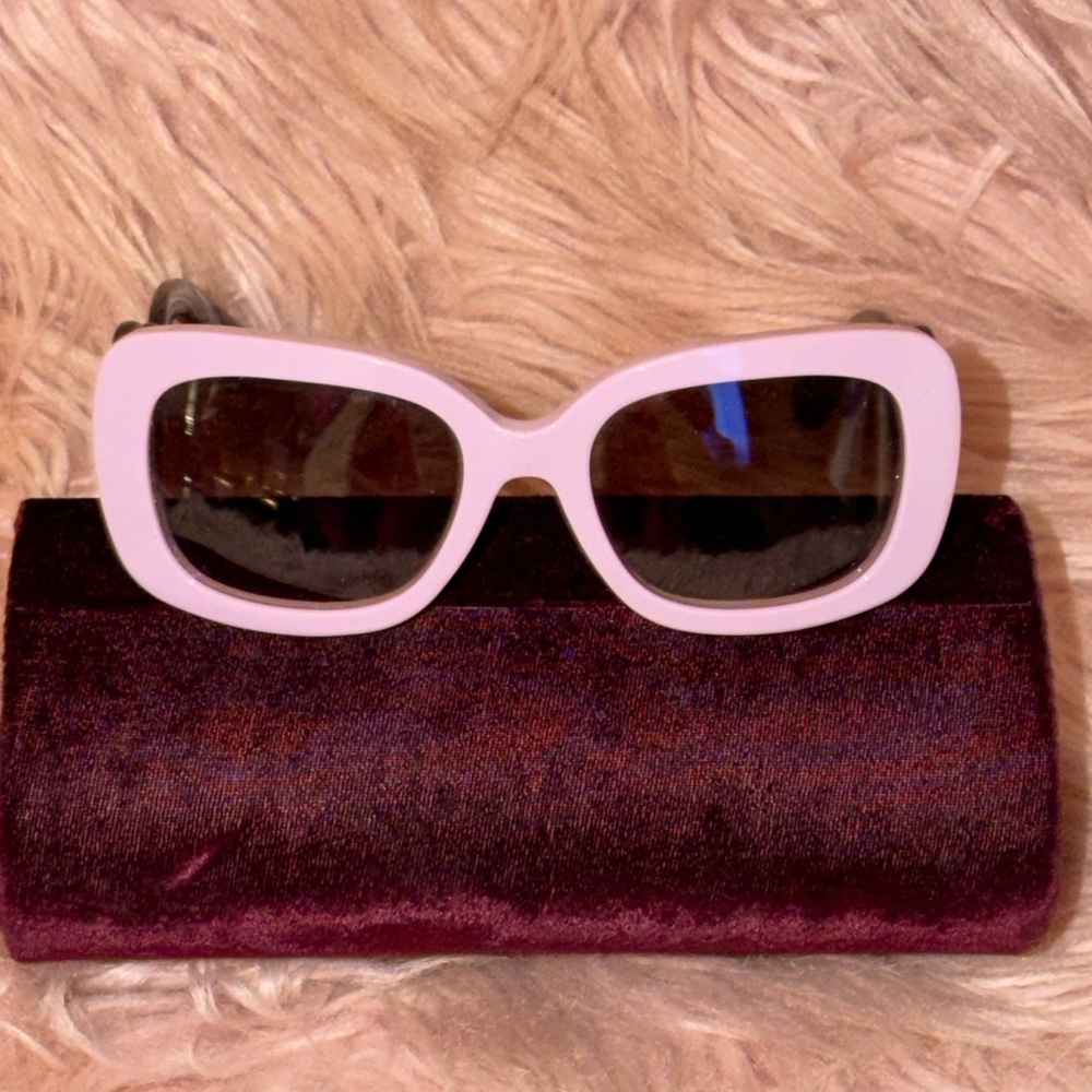 Prada lavender and Black Sunglasses no case will provide one